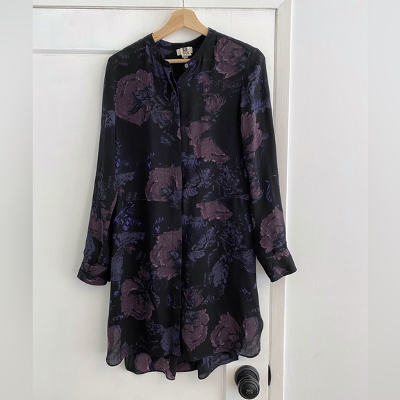 Wilfred silk button up floral dress - Picture 6 of 11